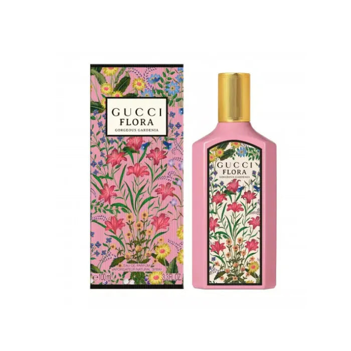 Image 1 : Parfum Gucci Flora Gorgeous Gardenia EDP femme flacon élégant 30ml 100ml — Delvale