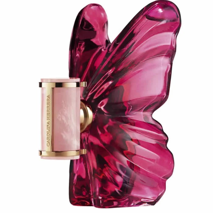 Image 1 : Carolina Herrera La Bomba Eau de Parfum femme 80ml avec flacon papillon iconique — Delvale