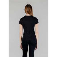 Image 3 : Vue de dos du t-shirt Karl Lagerfeld Jeans femme noir en coton — delvale