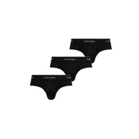 Image 5 : Slip homme Calvin Klein Underwear noir isolé sur fond blanc, mise en valeur du tissu coton — Delvale