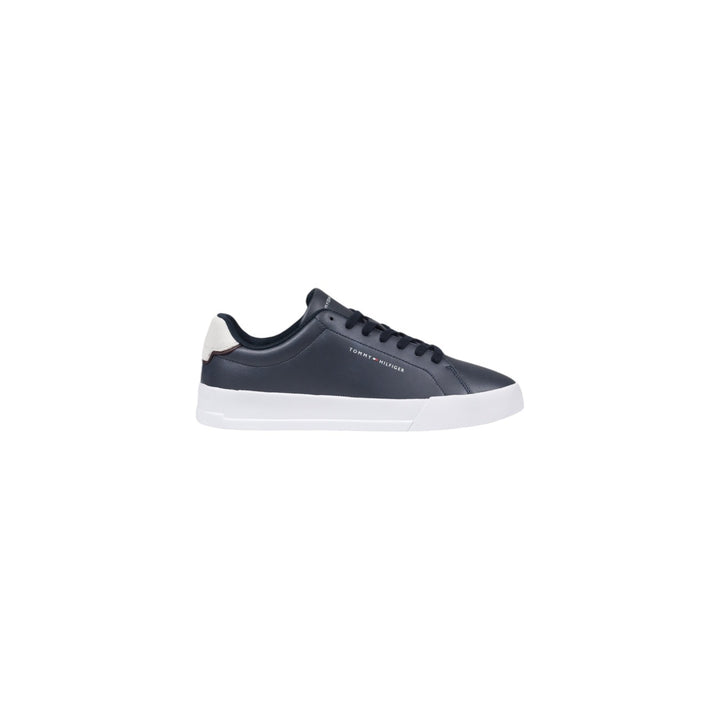 Baskets Tommy Hilfiger homme bleu marine côté avec logo