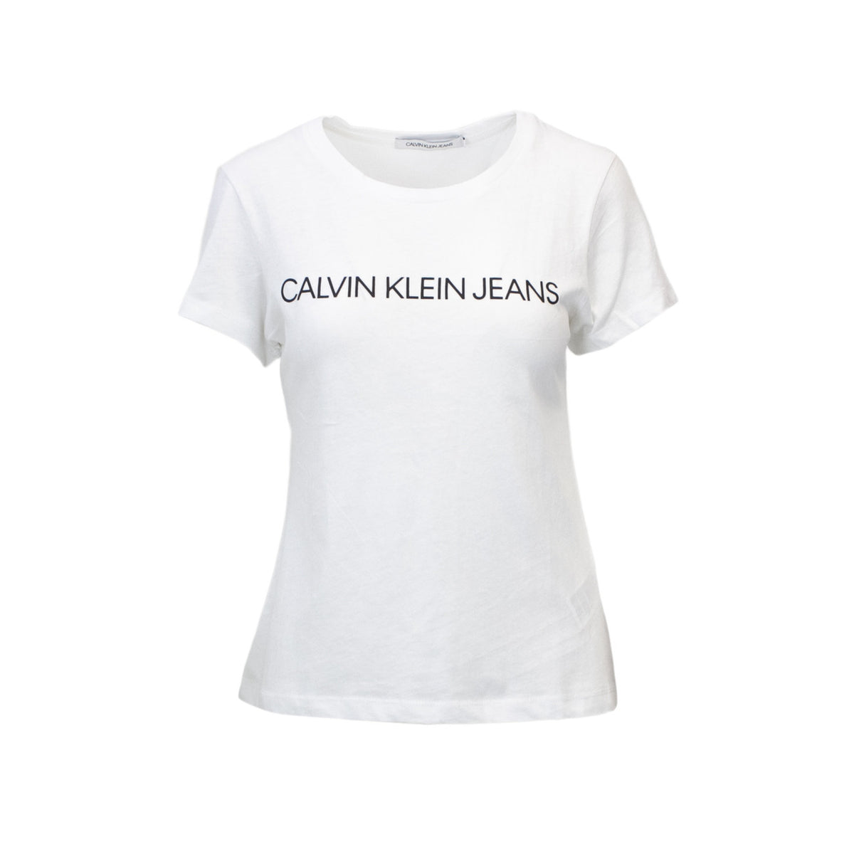 Image 4 : T-shirt Calvin Klein Jeans femme noir col rond style casual — delvale