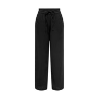 Image 2 : Détail fermeture lacets pantalon Only noir femme en coton — Delvale