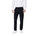 Armani Exchange Pantalon Homme Noir Coupe Droite Zip Bouton