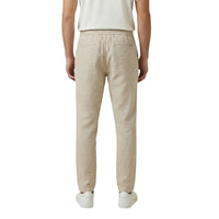 Image 3 : Pantalon homme Gianni Lupo beige, vue de dos avec poches arrières — delvale