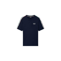 Image 1 : T-shirt Ea7 homme bleu avec col rond et impression moderne — Delvale