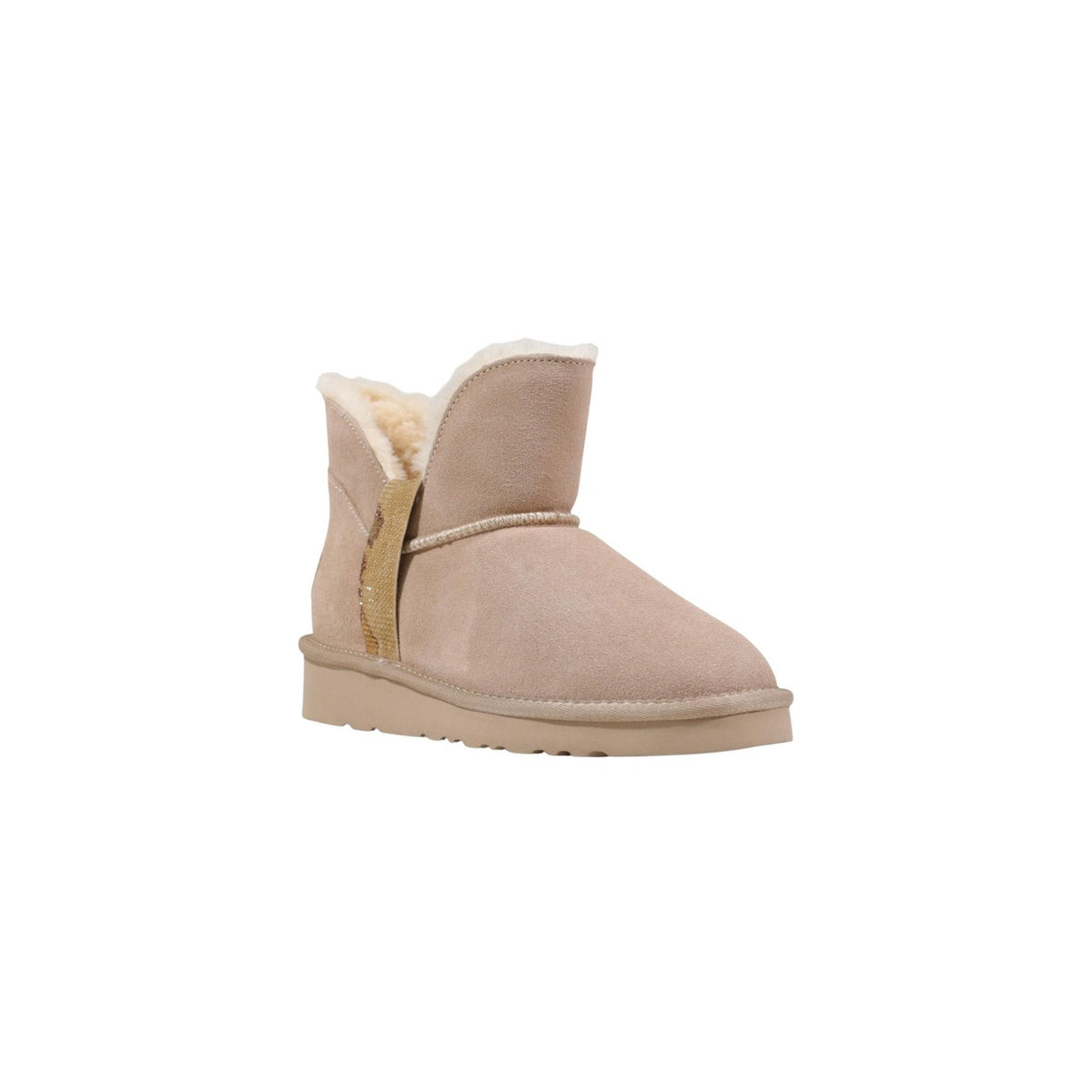 Image 2 : Bottines beige Alviero Martini Prima Classe, détail du cuir premium — delvale