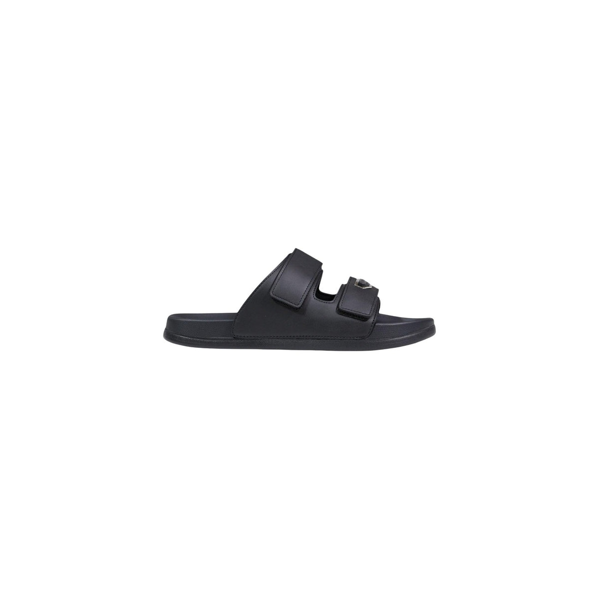 Image 1 : Sandales homme Antony Morato double bride velcro noir, vue de profil gauche — Delvale