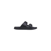 Image 1 : Sandales homme Antony Morato double bride velcro noir, vue de profil gauche — Delvale