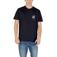 Image 4 : T-shirt Armani Exchange homme noir à manches courtes, vue de profil — Delvale