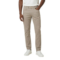 Image 4 : Pantalon Jeckerson homme coupe 5 poches marron, silhouette complète sur fond blanc — Delvale