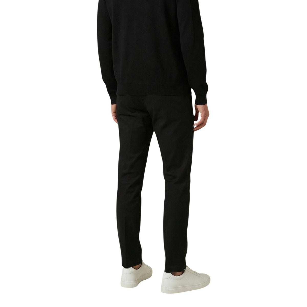 Image 2 : Détail coupe slim pantalon Antony Morato homme noir, fermeture zip et bouton visible — Delvale
