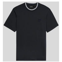 Image 3 : T-shirt Lyle & Scott homme bleu porté, style casual chic en coton — Delvale