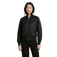 Image 1 : Veste Blauer femme noire avec fermeture éclair et manches longues, vue de face — delvale