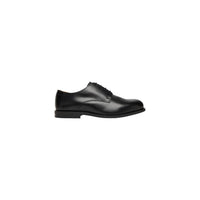 Image 1 : Derbies Calvin Klein homme en cuir noir avec fermeture à lacets, vue de face — Delvale