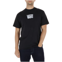 Image 1 : T-shirt homme Vans noir avec imprimé graphique, vue de face — delvale
