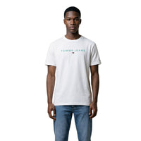 Image 4 : T-shirt Tommy Hilfiger Jeans homme vert, vue de profil — Delvale