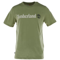 Image 6 : T-shirt Timberland homme bleu marine, zoom sur l'imprimé logo et l'arbre iconique Timberland — Delvale