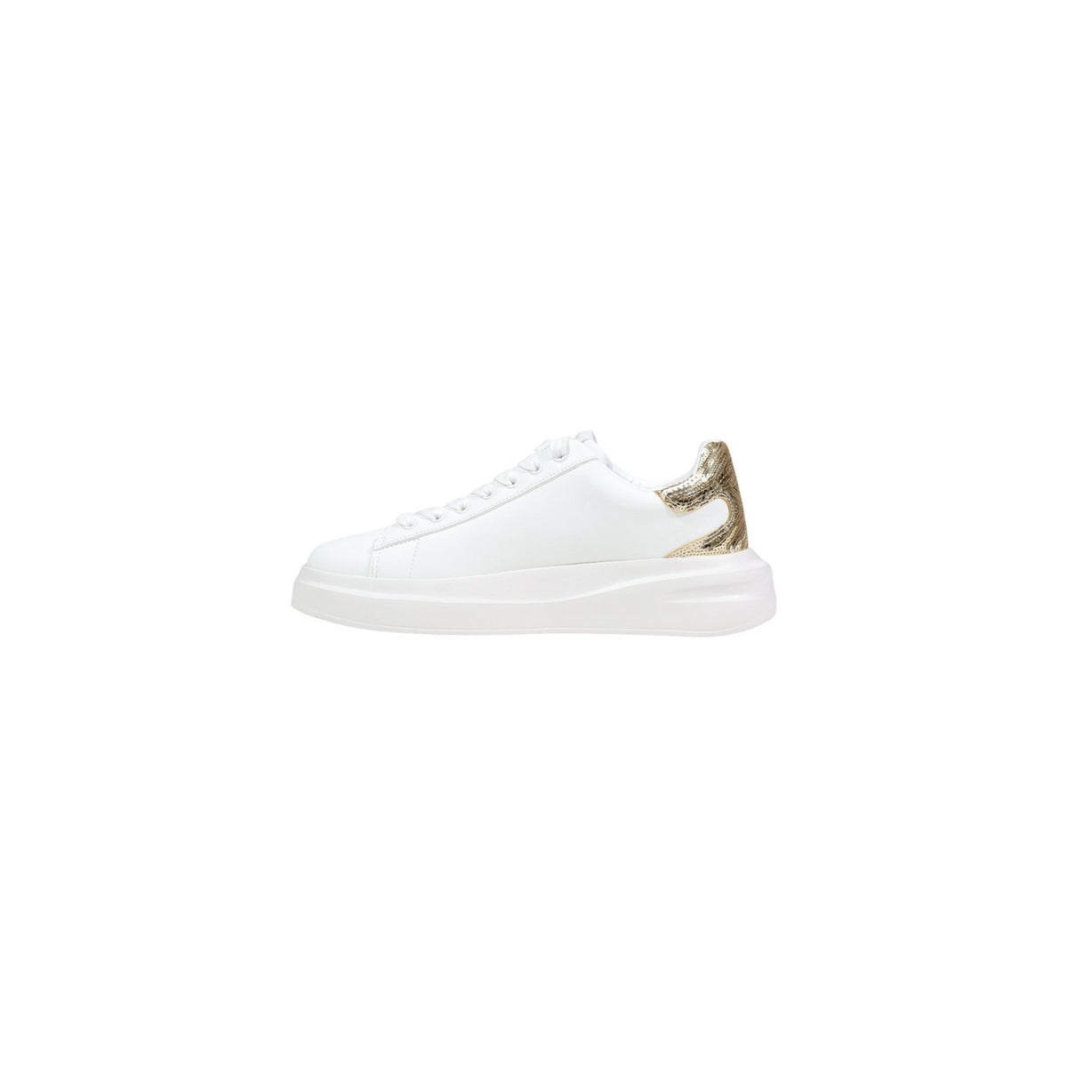 Image 3 : Baskets Guess femme blanches en cuir avec lacets, détail du design — delvale