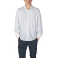 Fashion Brand Chemise Homme Blanche Col Italien Premium