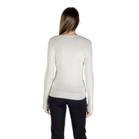Image 2 : Détail impression strass sur pull Guess blanc femme manches longues — delvale