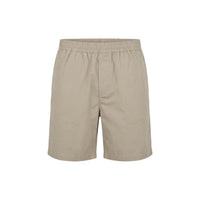 Bermuda Armani Exchange beige à plat — détail tissu coton et cordon lacet ajustable