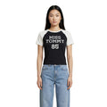 Tommy Hilfiger Jeans T-shirt Dames Zwart Korte Mouwen Ronde Hals