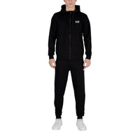 Image 4 : Poches frontales et finitions du survêtement EA7 homme bleu — Delvale