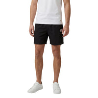 Image 1 : Bermuda Calvin Klein Jeans homme noir en coton, vue face avec fermeture à lacets — Delvale