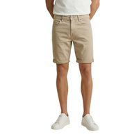 Image 1 : Bermuda homme Replay beige en coton stretch avec fermeture zip — Delvale