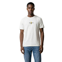 Image 1 : T-shirt Tommy Hilfiger Jeans homme blanc en coton organique, vue de face — Delvale