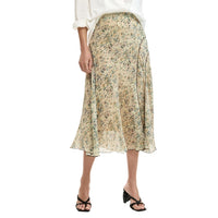 Image 1 : Jupe Desigual femme beige à motifs colorés, vue de face — Delvale