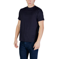Image 2 : Vue détaillée du t-shirt Armani Exchange homme bleu, coupe moderne — Delvale