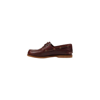Image 3 : Mocassins Timberland femme bordeaux vue de dessus montrant la qualité du cuir — delvale