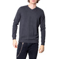 Jack & Jones Pull Homme Gris Col V Manches Longues Coton