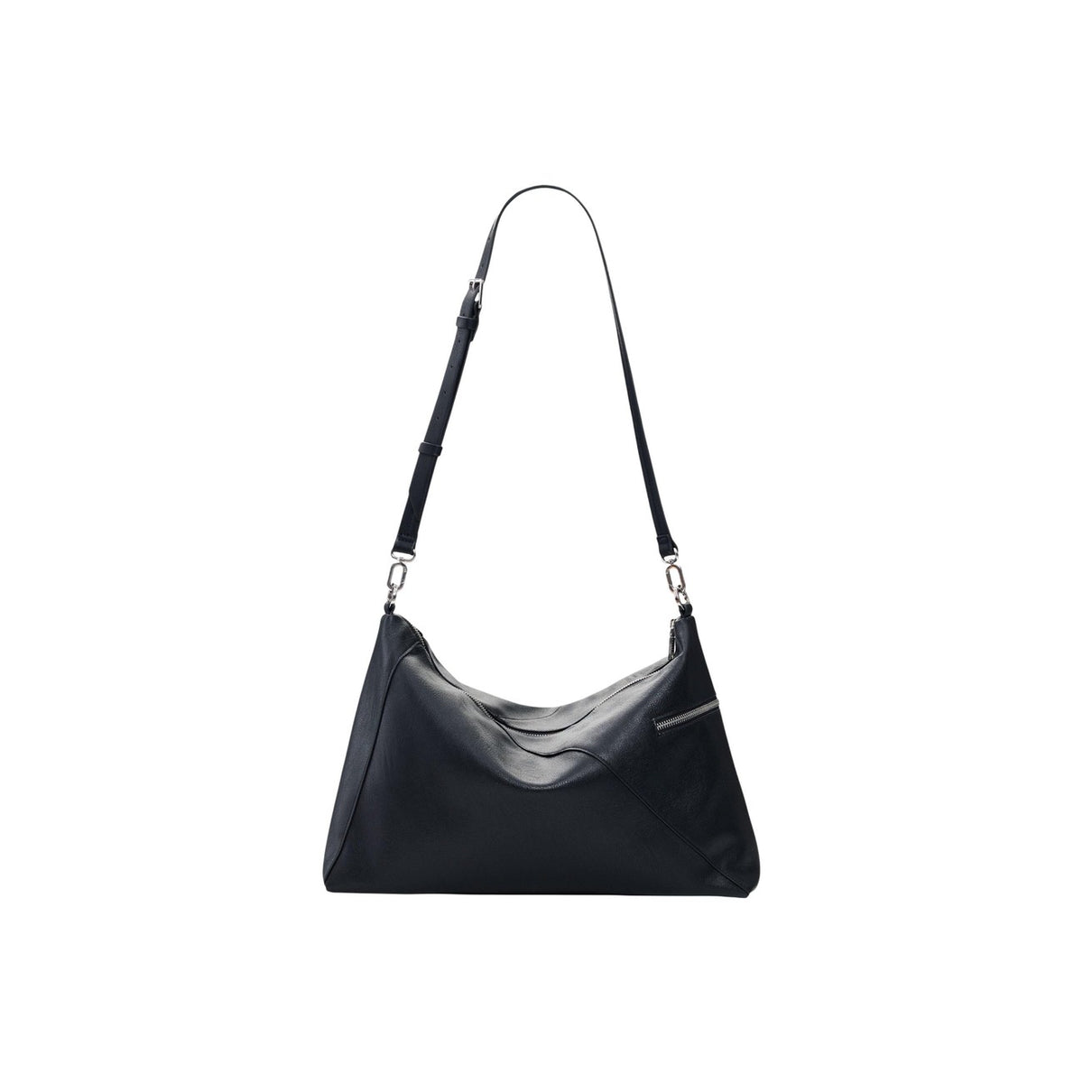 Image 3 : Grand sac main Desigual forme asymétrique noir avec breloques colorées — delvale