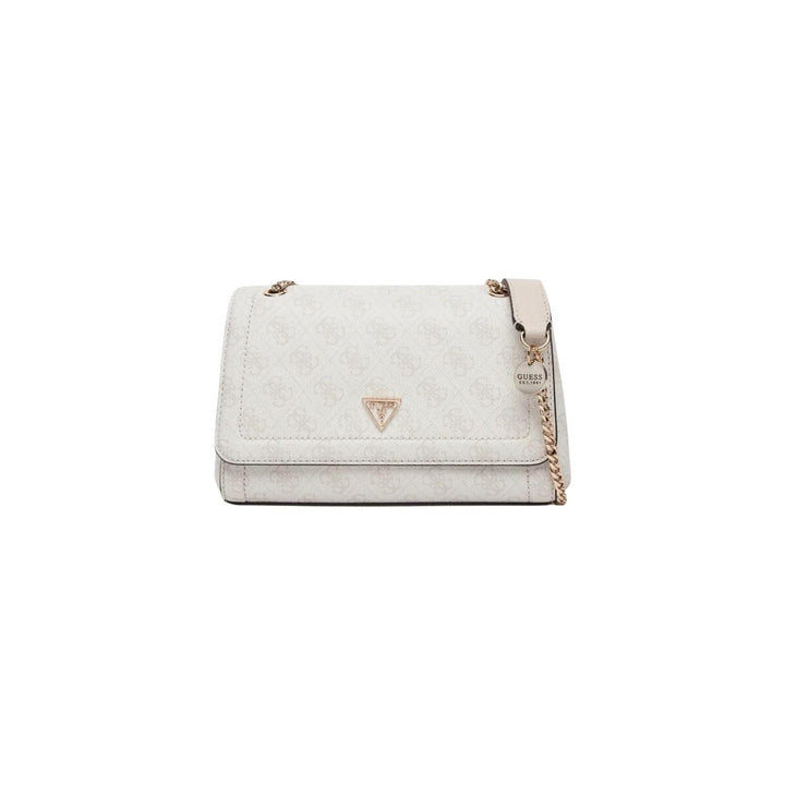 Image 1 : Sac à main Guess femme blanc en polyuréthane au design raffiné, vue de face — delvale