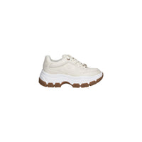 Image 1 : Baskets Guess femme blanches à lacets en polyuréthane premium, vue de profil — delvale