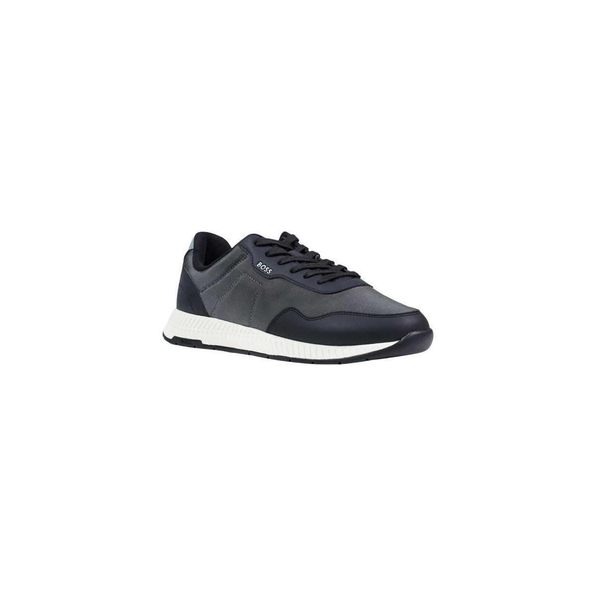 Baskets Boss Jonah Runn homme noir tige technique logo Boss languette
