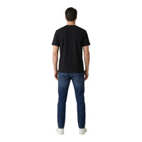 Image 2 : Détail du logo Calvin Klein Jeans imprimé en blanc sur t-shirt noir homme — Delvale