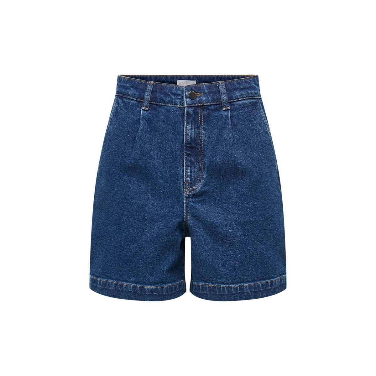 Image 1 : Short femme bleu Jacqueline De Yong coupe droite avec fermeture zip — Delvale