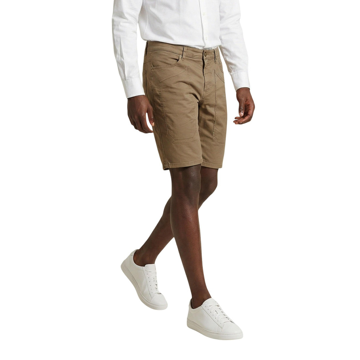 Image 6 : Bermuda homme Jeckerson bleu détail poches frontales — delvale