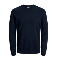 Image 4 : Pull col V coton gris Jack & Jones homme porté — delvale