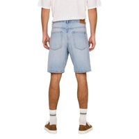 Only & Sons Bermuda Homme Bleu Azur Clair Denim Poches Arrières Vue de Dos — Delvale