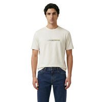 Image 2 : Détail col rond t-shirt blanc Armani Exchange coupe moderne — Delvale