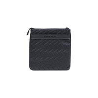 Image 1 : Sacoche Armani Exchange homme noire avec motif chevron gaufré en relief et fermeture zip — Delvale