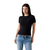 Image 5 : T-shirt femme Guess, zoom tissu et finitions, qualité premium — Delvale
