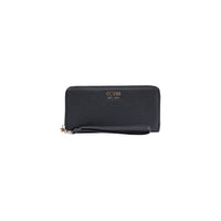 Image 1 : Portefeuille Guess femme noir compact avec fermeture éclair — delvale