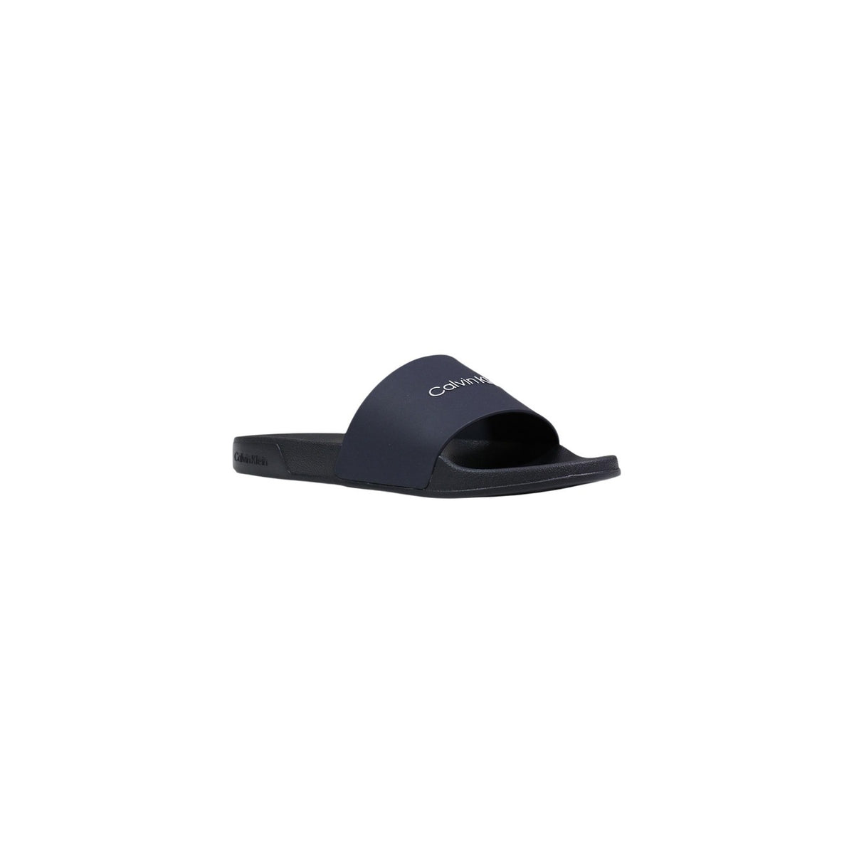 Image 2 : Mules Calvin Klein homme noires, détail de la semelle et du design — Delvale