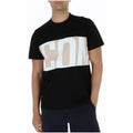 Icon – T-shirt Homme Noir Imprimé Logo Oversize